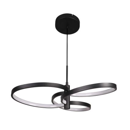 LED lustra uz troses RIBBON LED/25W/230V 4000K melna