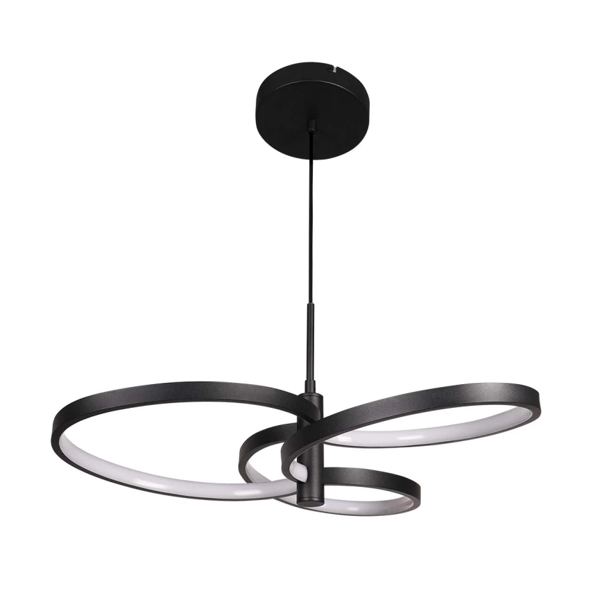 LED lustra uz troses RIBBON LED/25W/230V 4000K melna