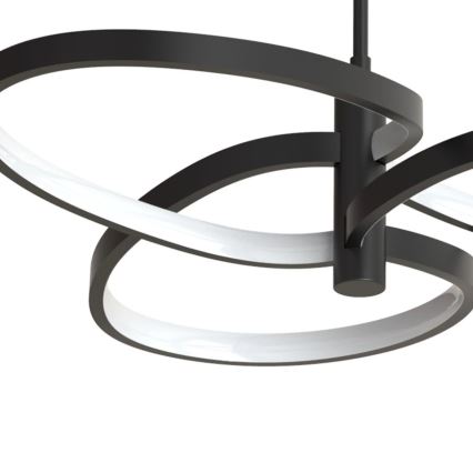 LED lustra uz troses RIBBON LED/25W/230V 4000K melna