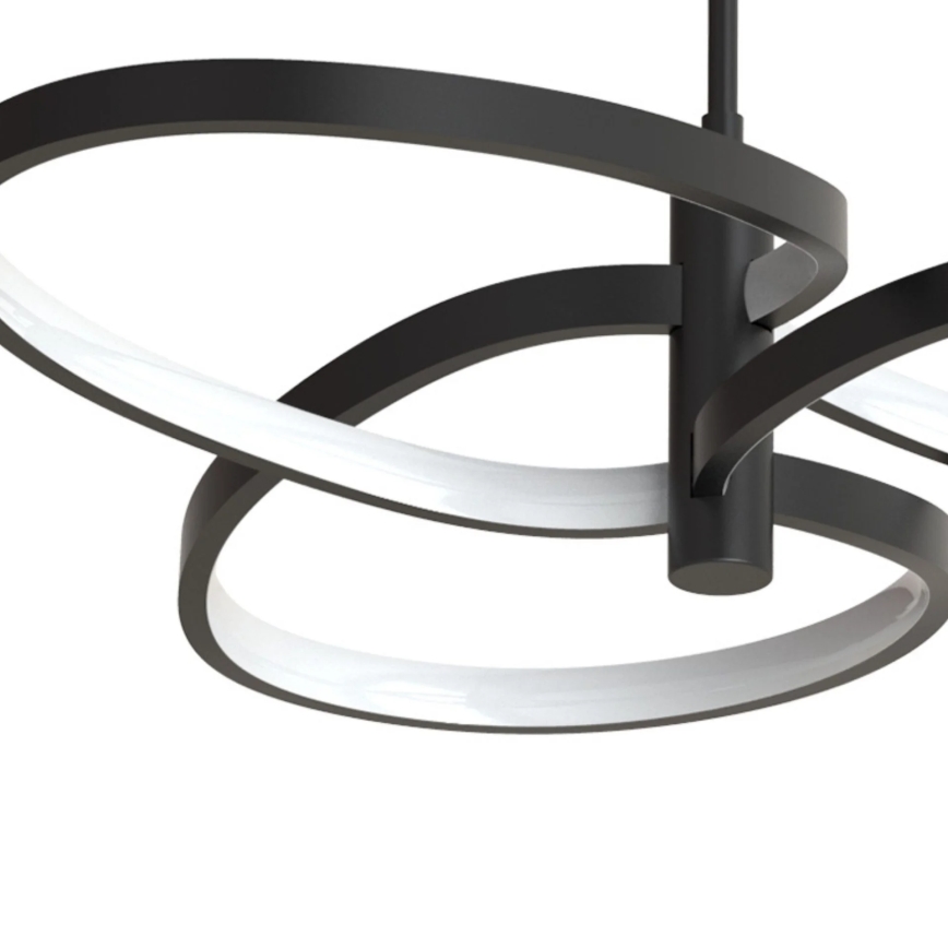 LED lustra uz troses RIBBON LED/25W/230V 4000K melna