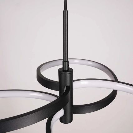 LED lustra uz troses RIBBON LED/25W/230V 4000K melna