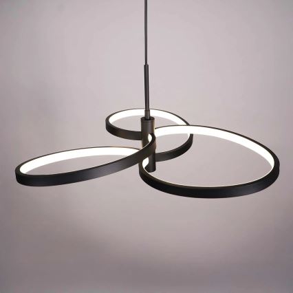 LED lustra uz troses RIBBON LED/25W/230V 4000K melna