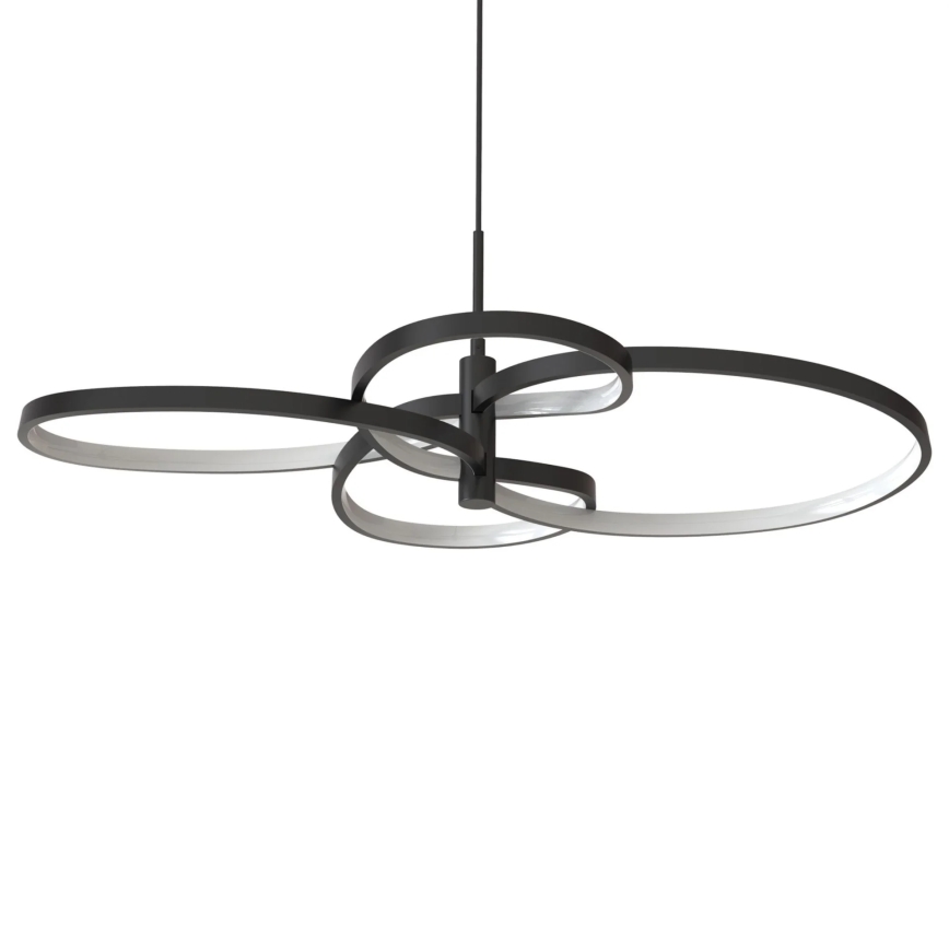 LED lustra uz troses RIBBON LED/37W/230V 4000K melna