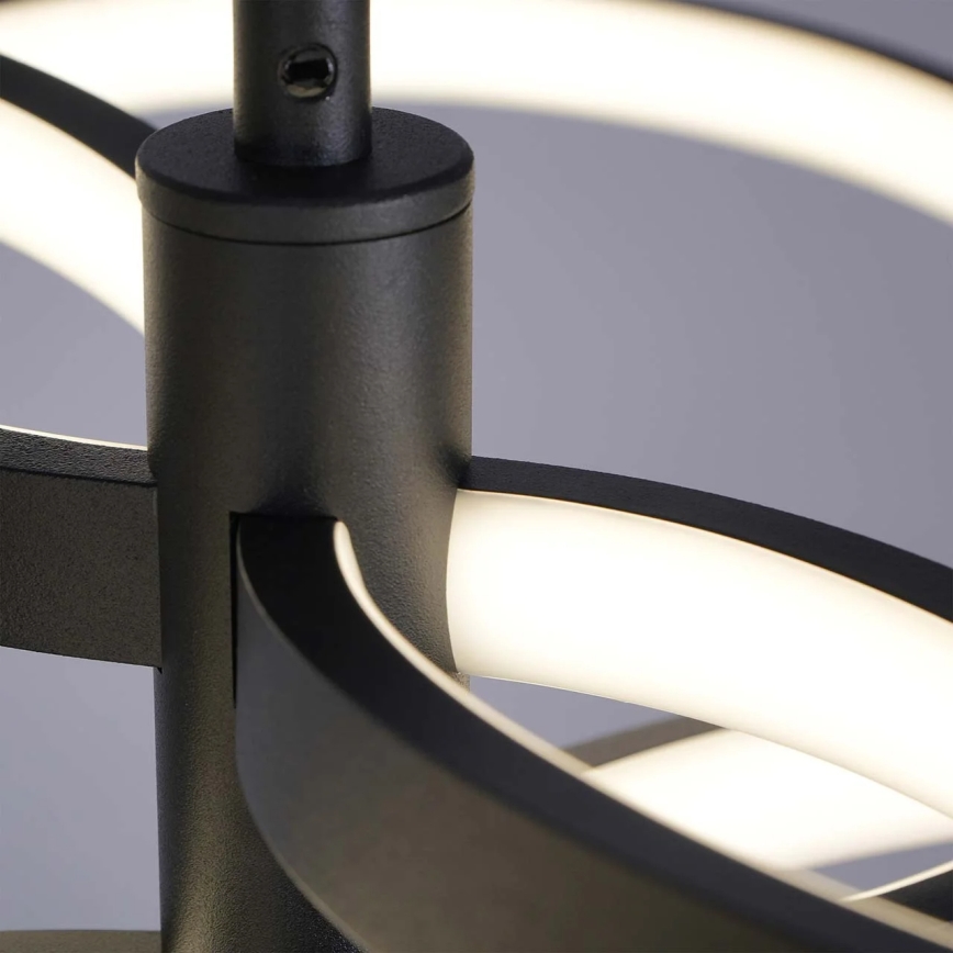 LED lustra uz troses RIBBON LED/37W/230V 4000K melna