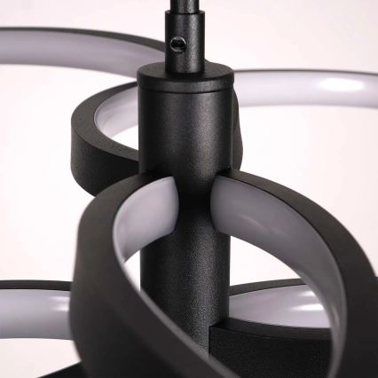 LED lustra uz troses RIBBON LED/37W/230V 4000K melna