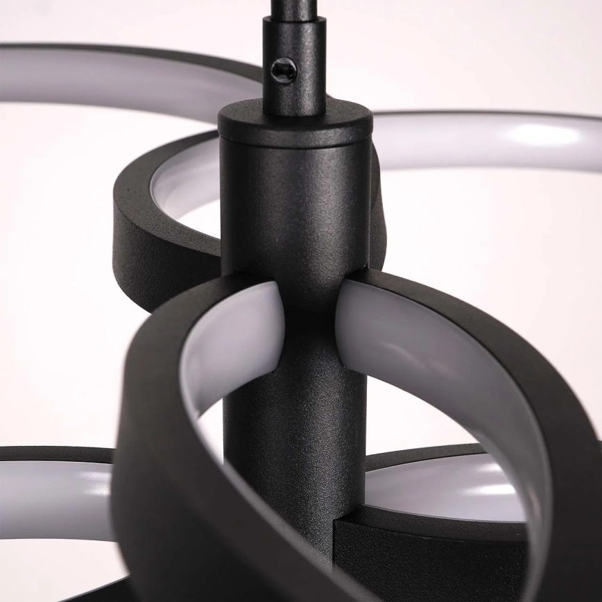 LED lustra uz troses RIBBON LED/37W/230V 4000K melna