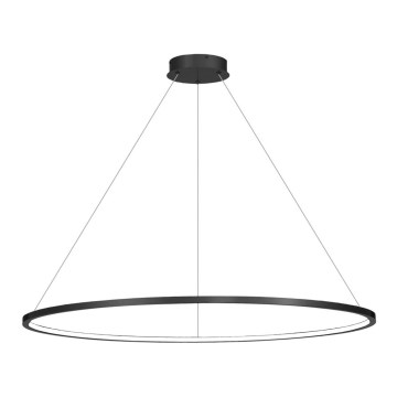 LED lustra uz troses SATURNO LED/65W/230V Ø 120 cm IP44 melna