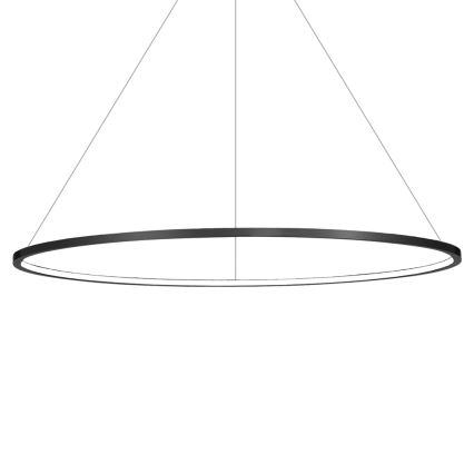 LED lustra uz troses SATURNO LED/65W/230V Ø 120 cm IP44 melna