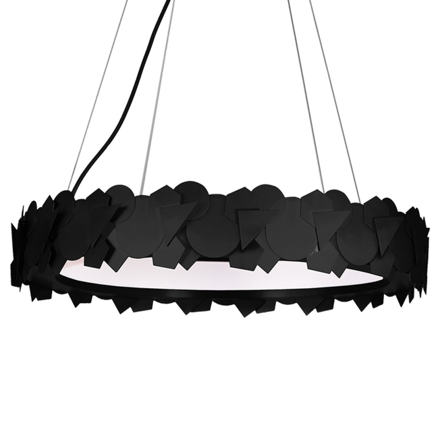 LED lustra uz troses SOHO LED/24W/230V, melna