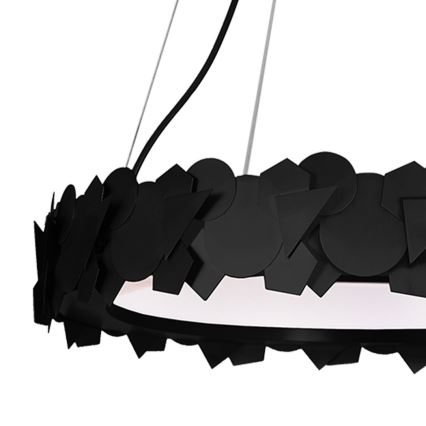 LED lustra uz troses SOHO LED/24W/230V, melna