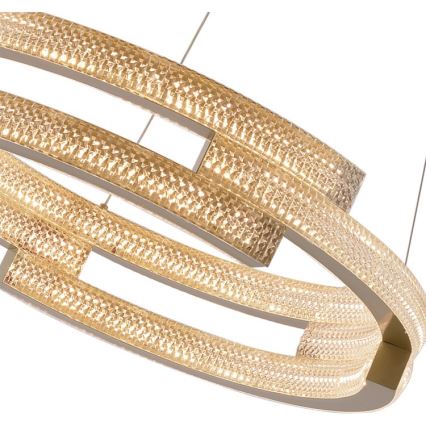 LED lustra uz troses TARJA LED/36W/230V 3000/4000/6000K Ø 60 cm zelta