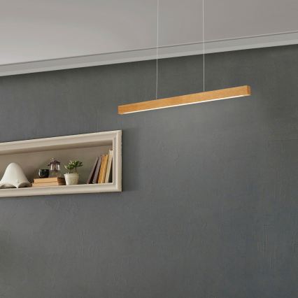 LED lustra uz troses VERDE LED/18W/230V 3000K 76 cm ozols