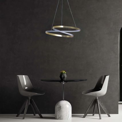 LED lustra uz troses ZEFIRA LED/40W/230V 4000K Ø 50 cm zeltaina
