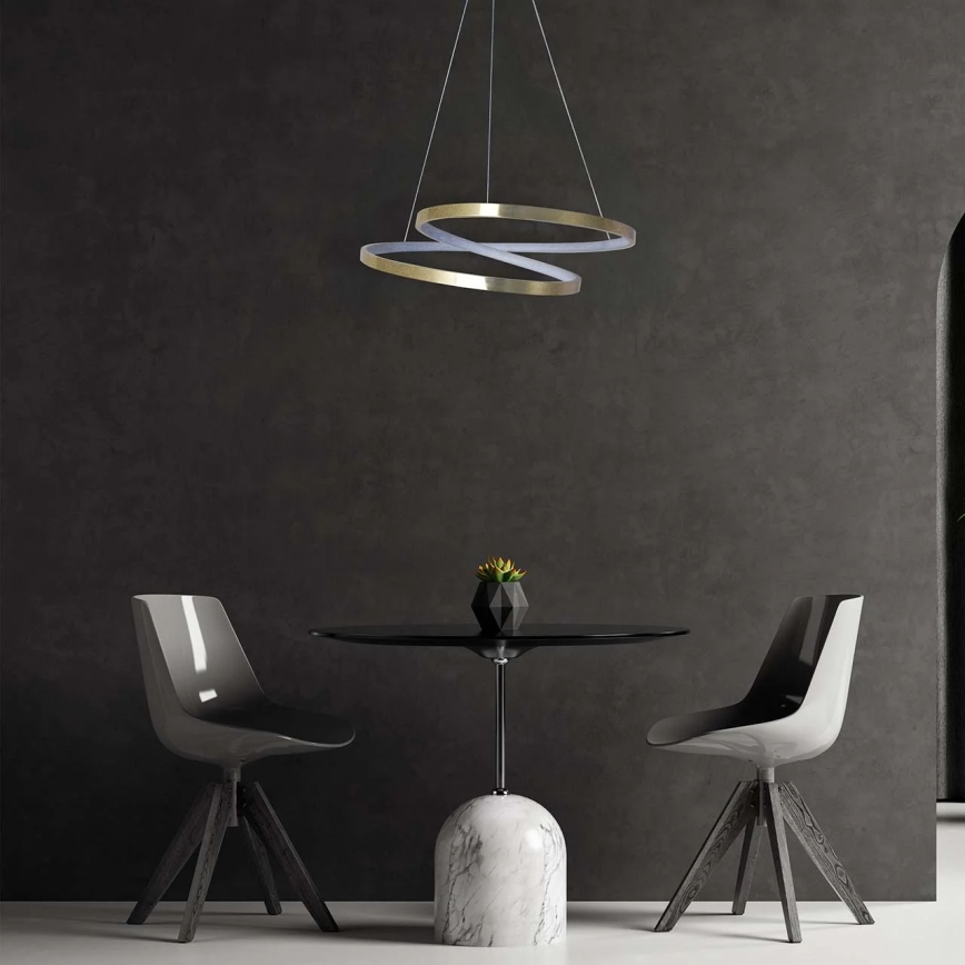 LED lustra uz troses ZEFIRA LED/40W/230V 4000K Ø 50 cm zeltaina