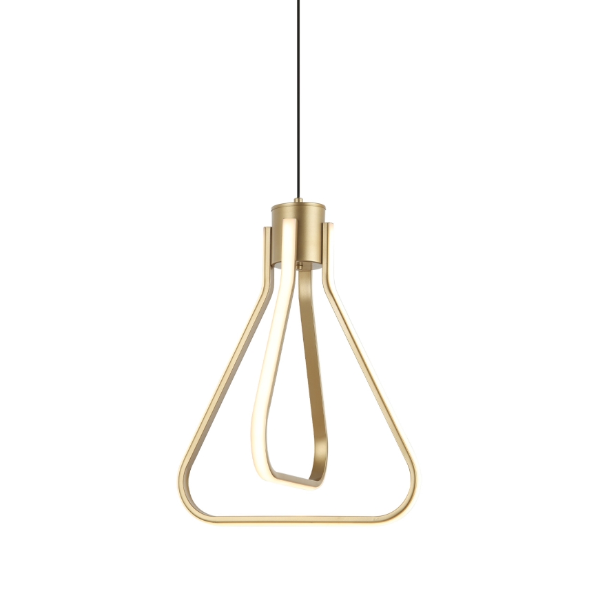 LED lustra uz troses ZING LED/19W/230V zelta