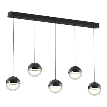 LED lustra uz troses ZIREA LED/30W/230V melna