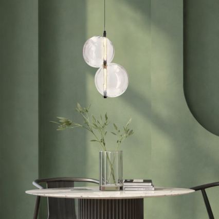 LED lustra uz vada PLAYA LED/10W/230V melna