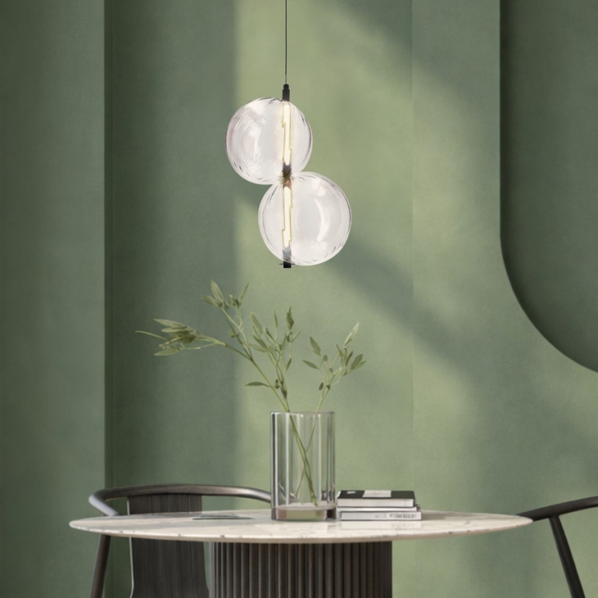 LED lustra uz vada PLAYA LED/10W/230V melna