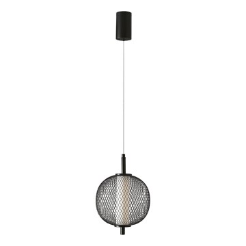 LED lustra uz vada PUMA LED/10W/230V diametrs 20 cm melna