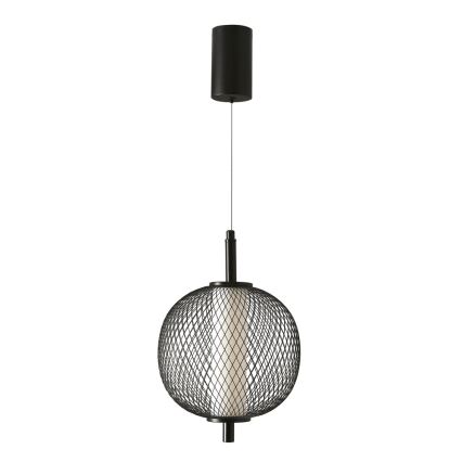 LED lustra uz vada PUMA LED/10W/230V diametrs 20 cm melna