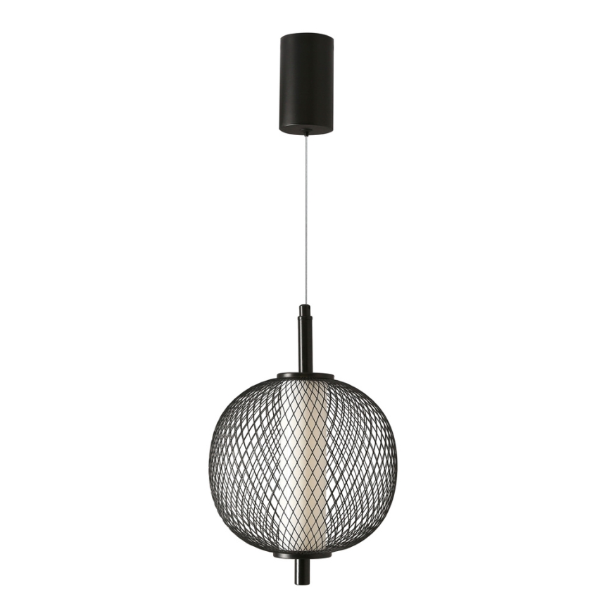 LED lustra uz vada PUMA LED/10W/230V diametrs 20 cm melna