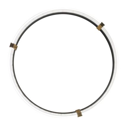 LED lustrs uz troses TRIANGLE LED/40W/230V 3000/4000/6000K diam. 60 cm melns