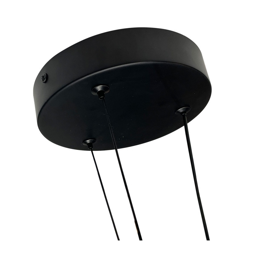 LED lustrs uz troses TRIANGLE LED/40W/230V 3000/4000/6000K diam. 60 cm melns