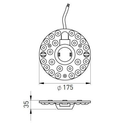 LED Magnētisks modulis LED/24W/230V d. 17,5 cm 2700/3000/4000/5000/6500K