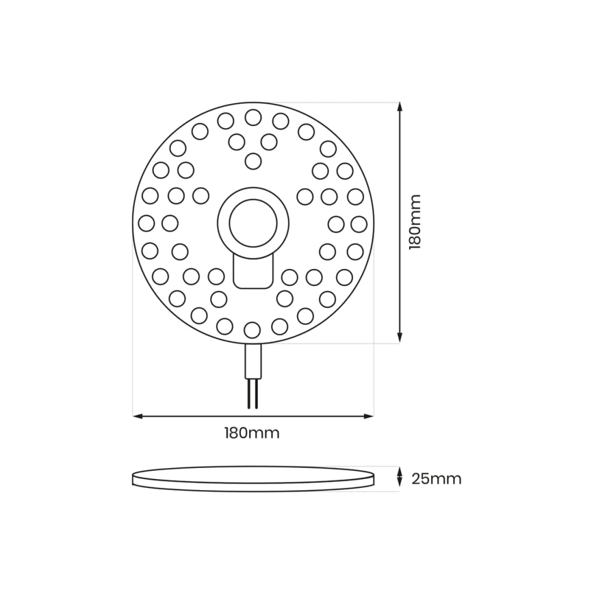 LED Magnētisks modulis LED/24W/230V d. 18 cm 3000K