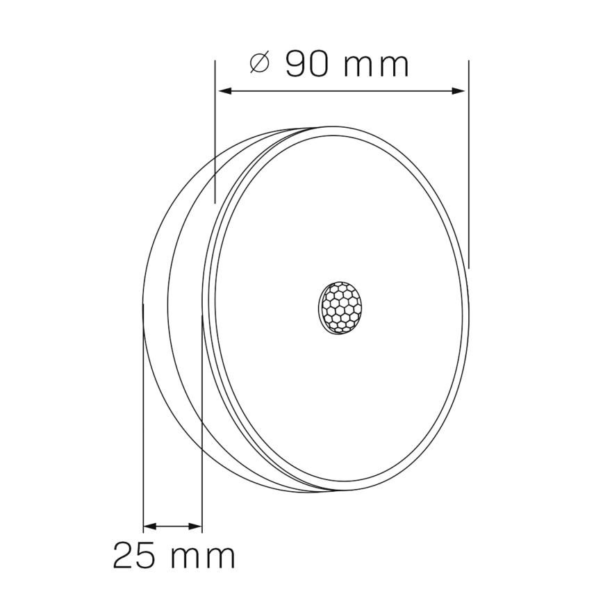 LED Mēbeļu apgaismojums ar sensoru LED/1,2W/4,5V 3xAA matēts hroms