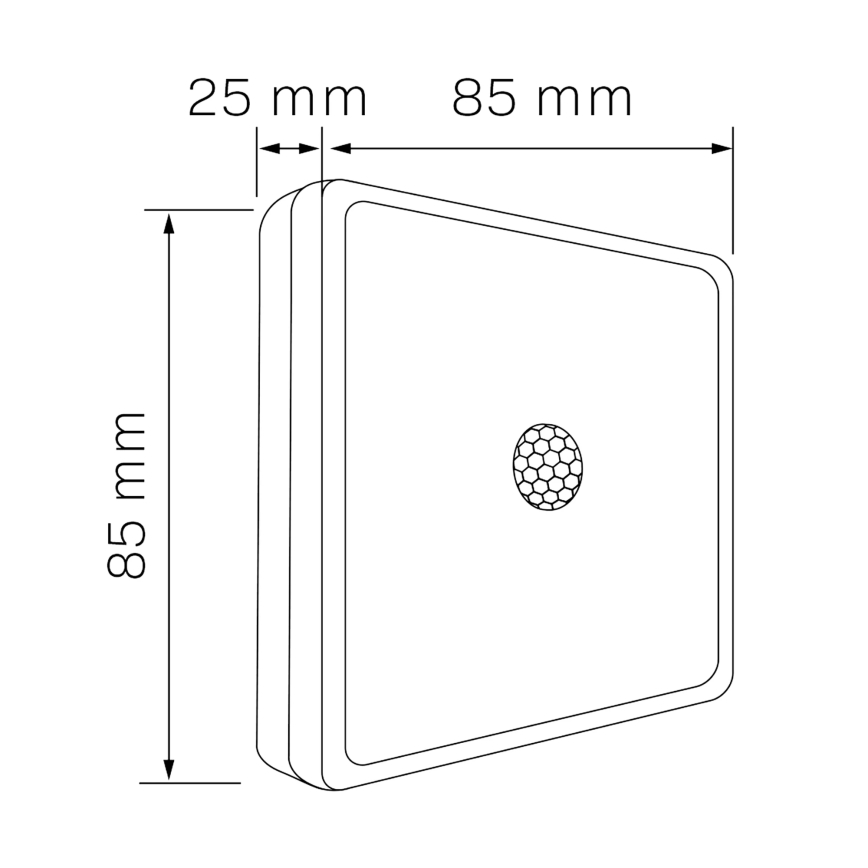 LED Mēbeļu apgaismojums ar sensoru LED/1,5W/4,5V 3xAA matēts hroms