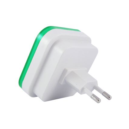 LED nakts gaisma ar krēslas sensoru LED/0,5W/230V zaļa