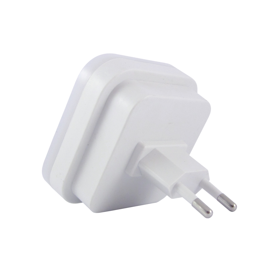 LED nakts gaisma ar kustības un krēslas sensoru LED/0,5W/230V balta