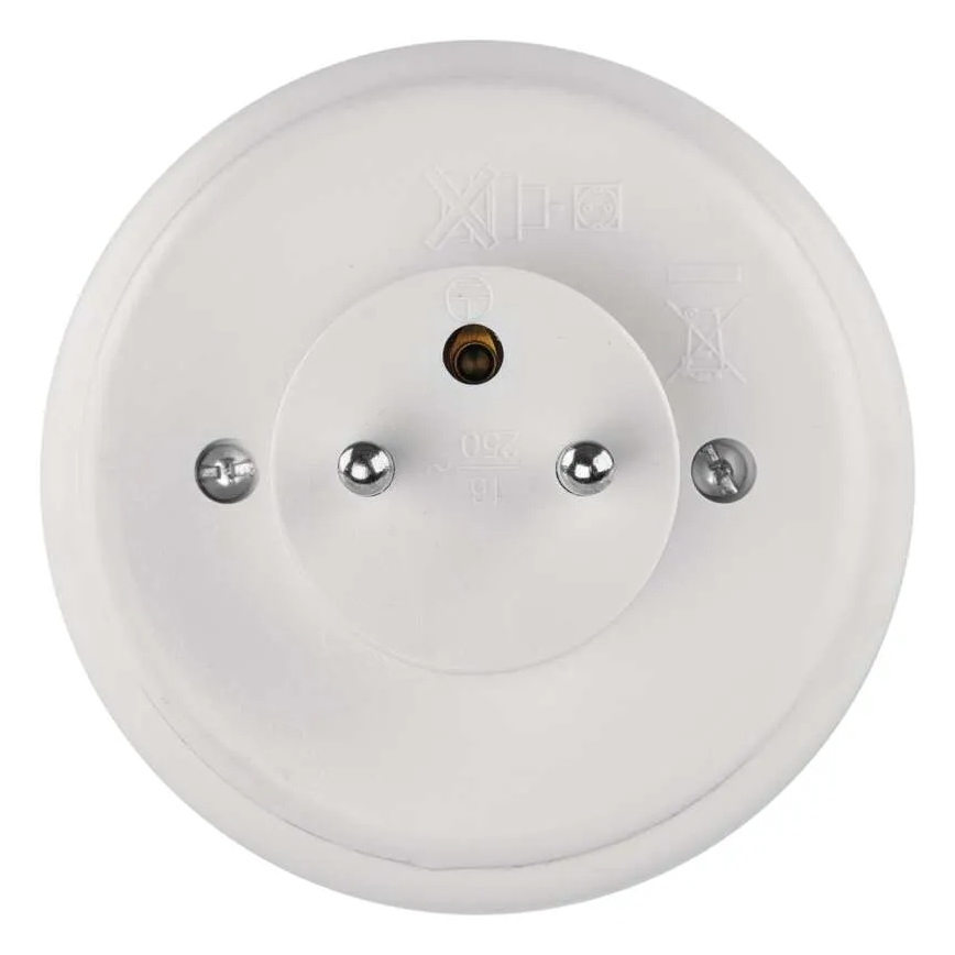 LED nakts gaisma ar sensoru un kontaktligzdu LED/0,3W/230V