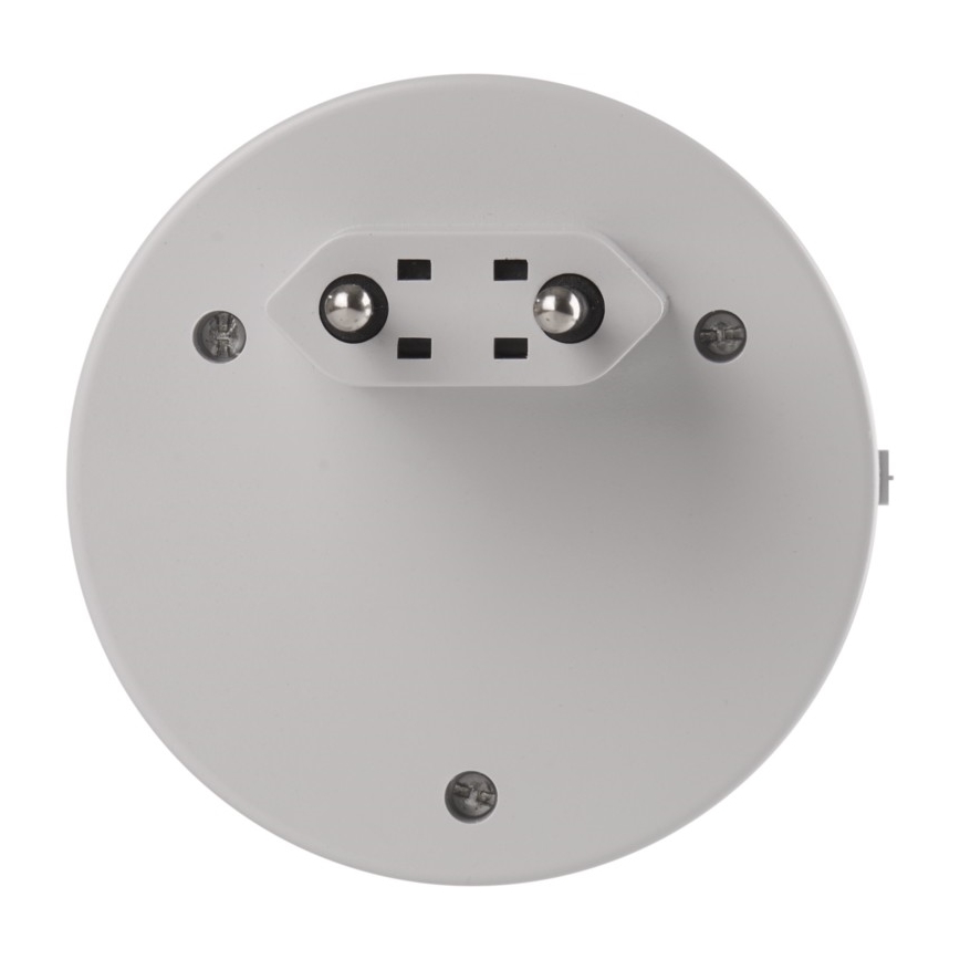 LED nakts gaismeklis kontaktligzdai ar fotosensoru+2xUSB 3xLED/0,3W/230V