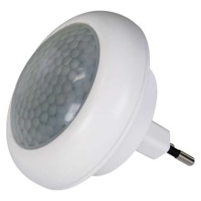 LED Nakts gaismeklis kontaktligzdai ar sensoru 8xLED/0.5W/230V
