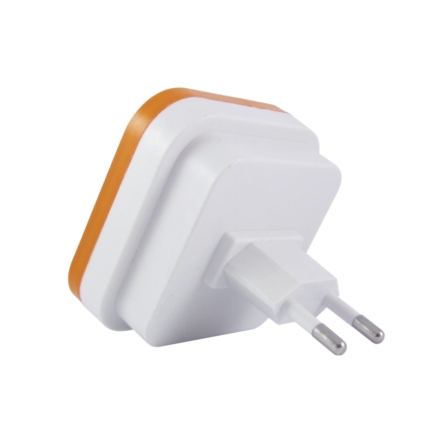 LED nakts lampa ar krēslas sensoru, 0,5 W/230 V, oranža