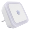 LED nakts lampa ar sensoru LED/0,5W/230V balta