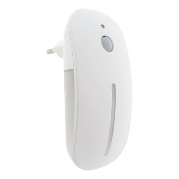 LED Nakts lampa ar sensoru LED/1W/230V balta
