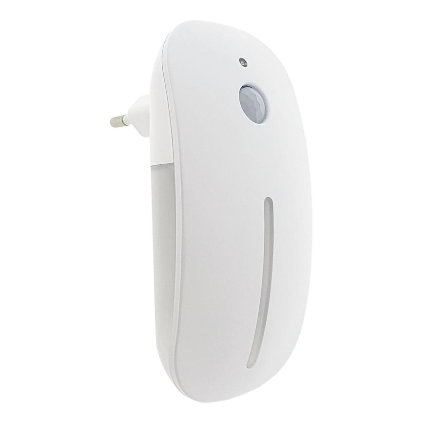 LED Nakts lampa ar sensoru LED/1W/230V balta