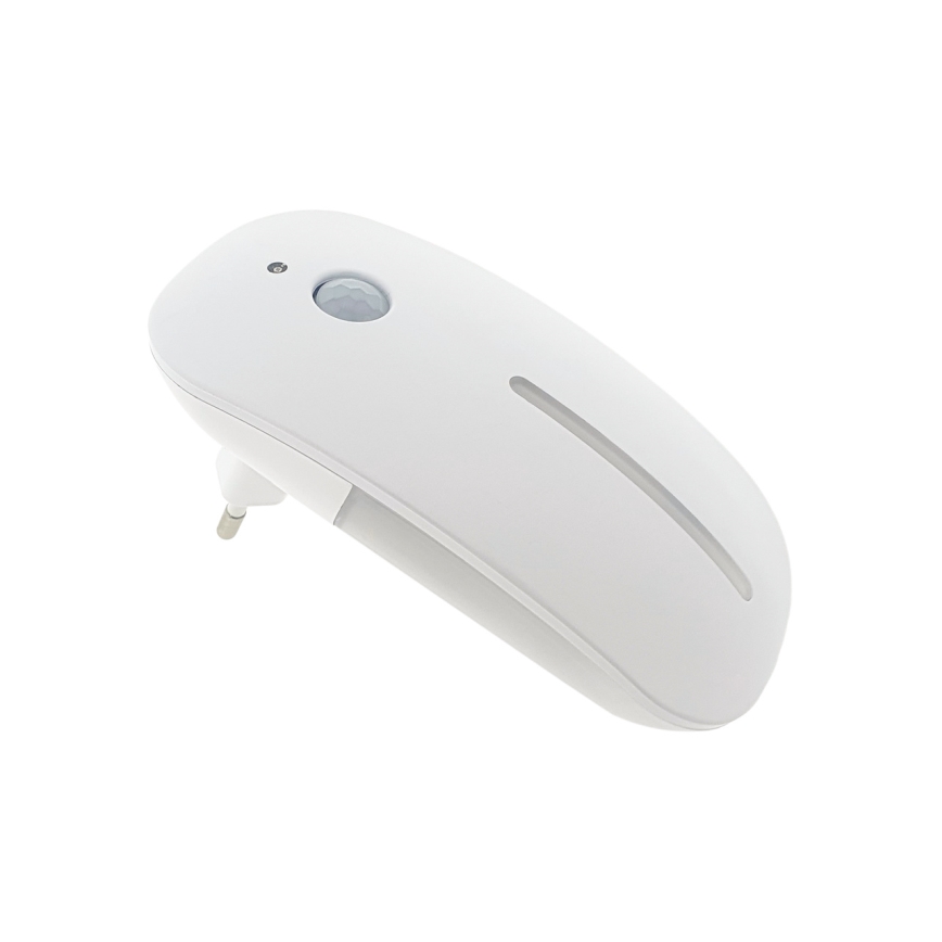 LED Nakts lampa ar sensoru LED/1W/230V balta