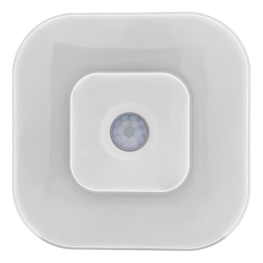 LED naktslampa ar sensoru LED/0,5W/4,5V 3xAAA, balta
