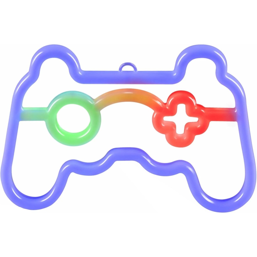 LED Neona sienas dekors GAME LED/3W/3xAA USB zila