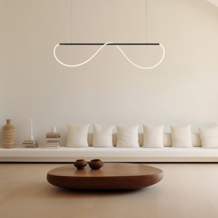 LED pakaramā lampa ar stiepli MELECA LED/36W/230V 3000/4000/6000K 160 cm melna