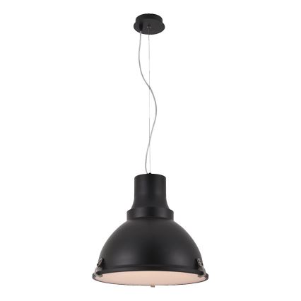 LED pakaramā lampa ar trosi INDUSTRY 1xE27/60W/230V melna
