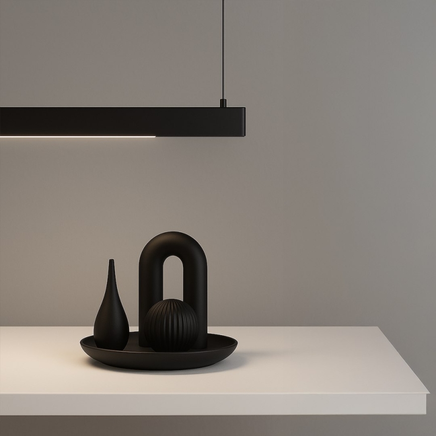 LED pakaramā lustra uz kabeļa LINEA LED/36W/230V 3000/4000/5700K CRI 90 melna