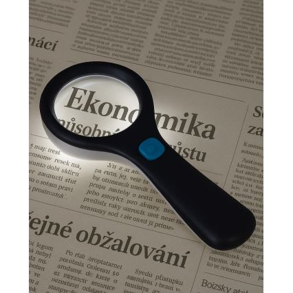 LED palielināmā lēca 3× ar LED apgaismojumu/3W/2×AAA IP22
