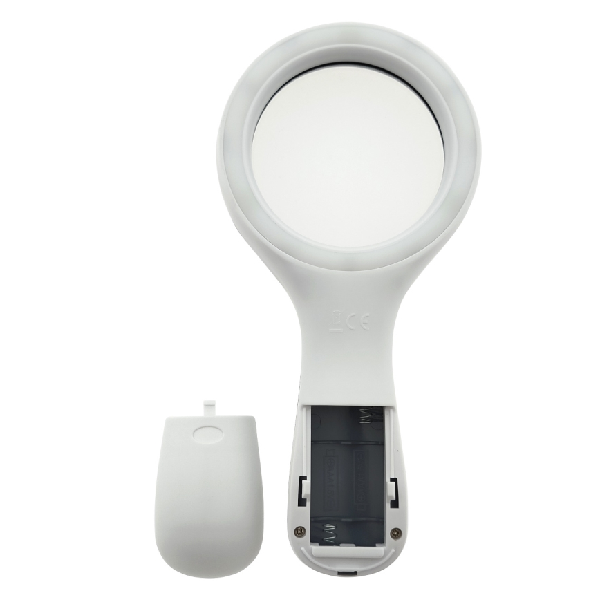 LED palielināmā lēca 3× ar LED apgaismojumu/3W/2×AAA IP22