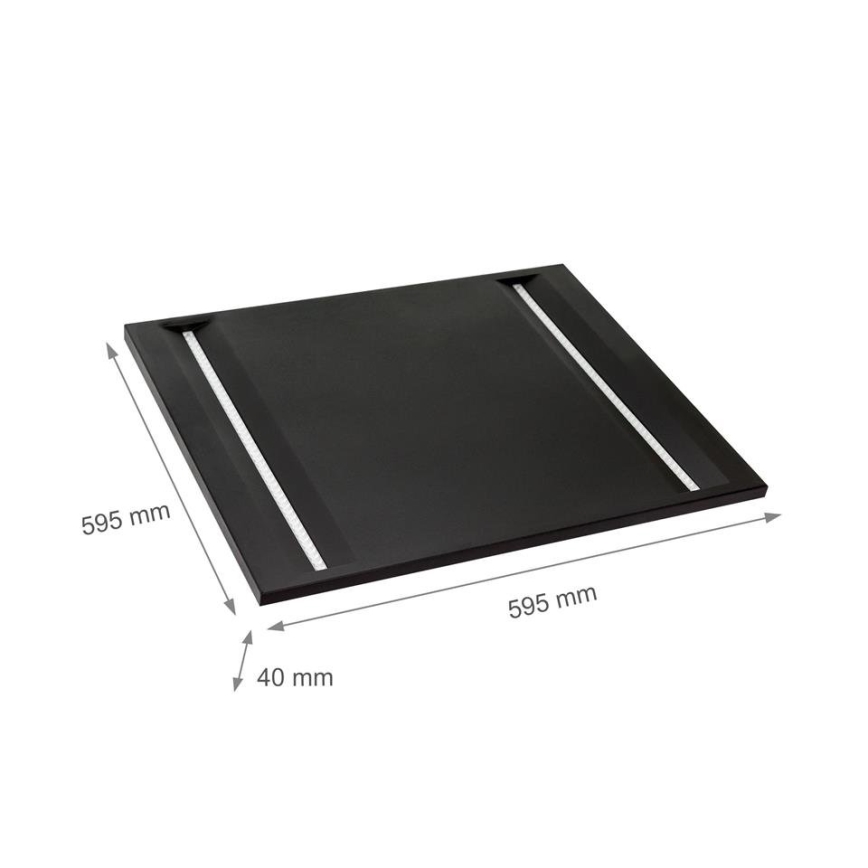 LED Panelis ALGINE LED/44W/230V 60x60 cm 4000K UGR16, melna