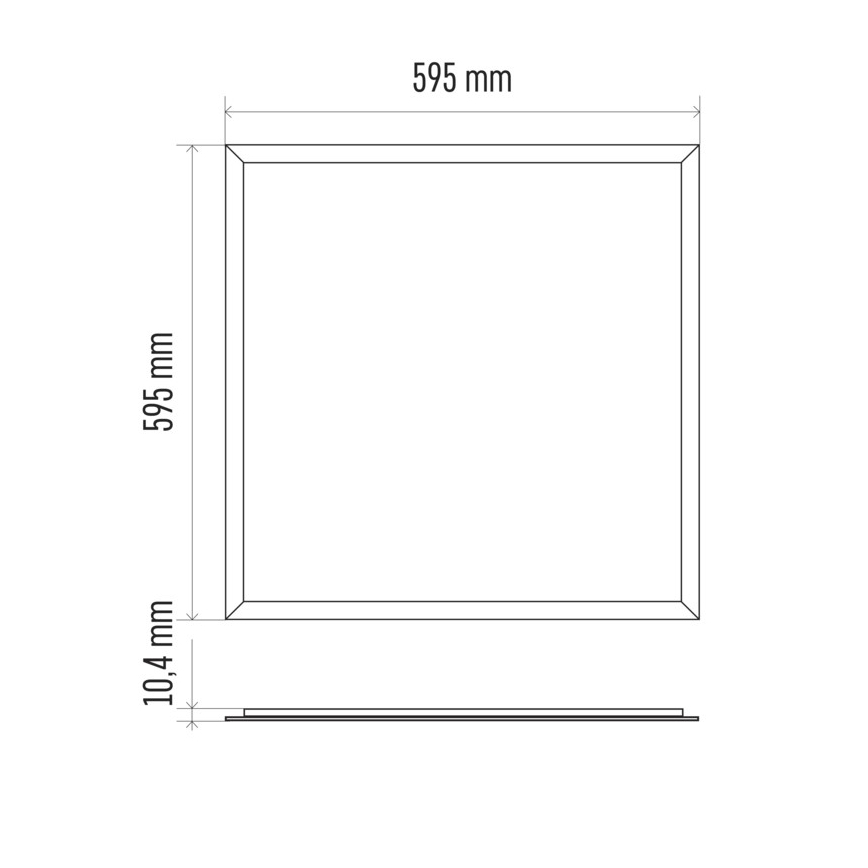 LED Vannas istabas iegremdējams panelis PROFI PLUS LED/40W/230V IP44